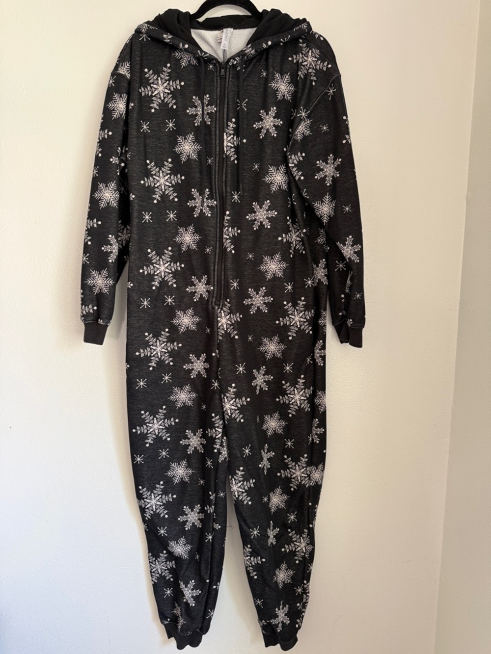 Fabletics Snowflake Cozy Fleece Hooded Onesie